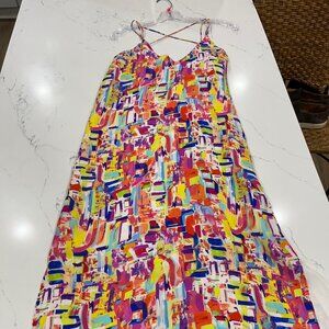 Tangerine: Vibrant Maxi dress Size S